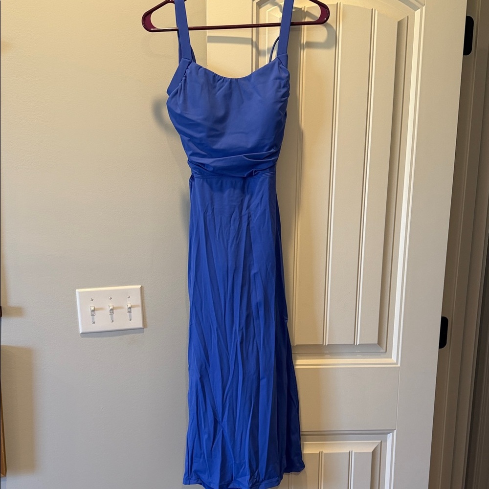 HALARA Vibrant Blue Midi Dress